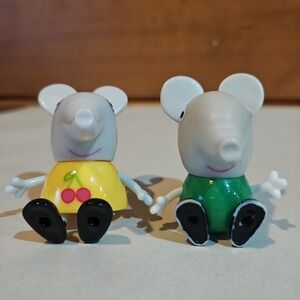 Peppa Pig Emily Sister Edmond Elephant Brother Lot Of 2 Friends Figures Toy 2003